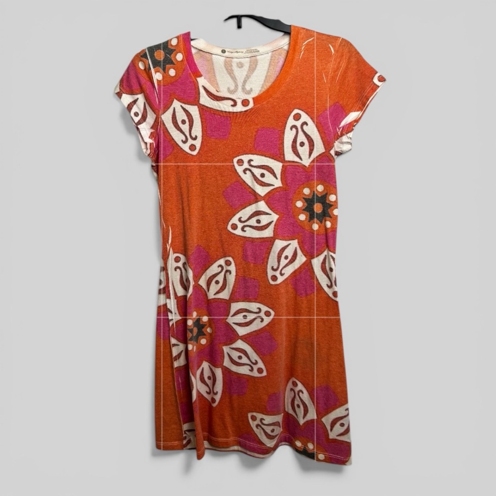 Vintage Highway artsy floral printed retro chic boho dress size Small abstract - Picture 9 of 10